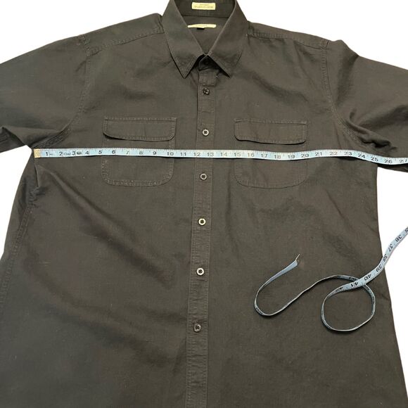 VISITOR MENS BUTTON DOWN XXL LINEN COTTON BLEND SHIRT - Picture 5 of 11